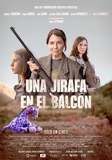 Una jirafa en el balcón